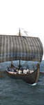 Długi okręt skeid - Alańscy maruderzy z łukami