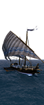 Легкий дромон со стрелками - Византийские моряки с луками