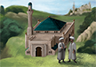 Moschee mit Minarett