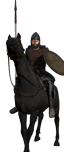 Alains de tribu montés