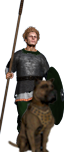 Lancieri con levrieri irlandesi