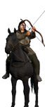 Berittene Bogenkrieger der Steppe