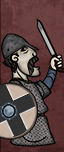 Guerreros con seax con cota de malla