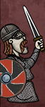 Hersirs con espada y cota de malla