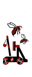Římský onager se včelími hnízdy