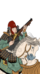 Berittene Tokugawa-Schützen