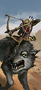 Goblin-Wolfsreiter mit Bogen